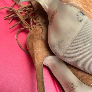 Brown Back Lace Boots